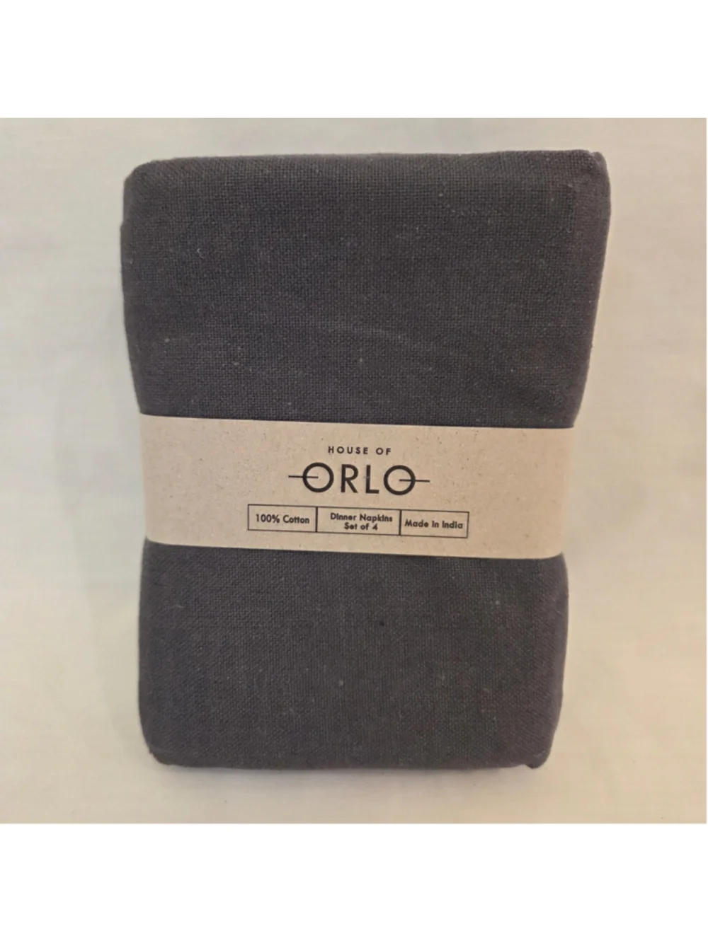 House of Orlo 100% cotton dinner napking set of 4